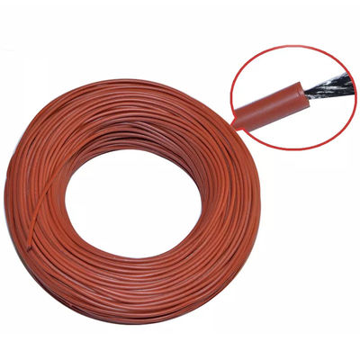 Bon prix Le silicone de fibre de carbone a isolé le fil couvrant de chauffage du câble 12K 33ohm de chauffage par le sol En ligne