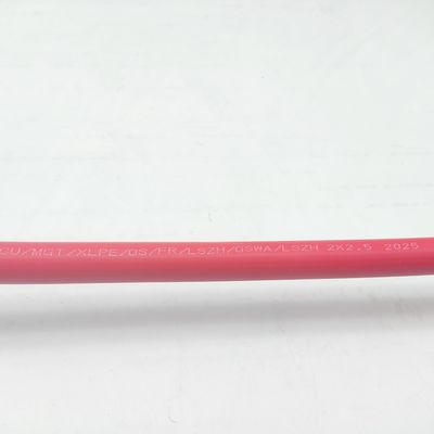 Bon prix Le câble d'instrumentation 300/500V 2C2.5 CU/MGT/XLPE/OS/FR/LSZH/GSWA/LSZH 2x2 est utilisé.5 En ligne